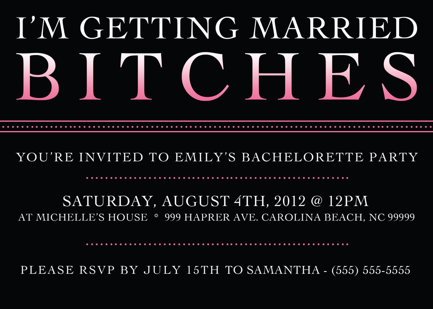 Printable Bachelorette Party Invitations â Gangcraft Net